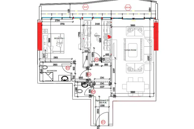 1 bedroom