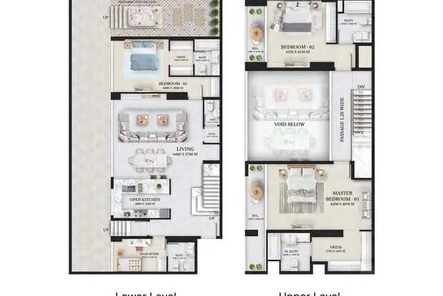 3 bedroom Duplex apartment
