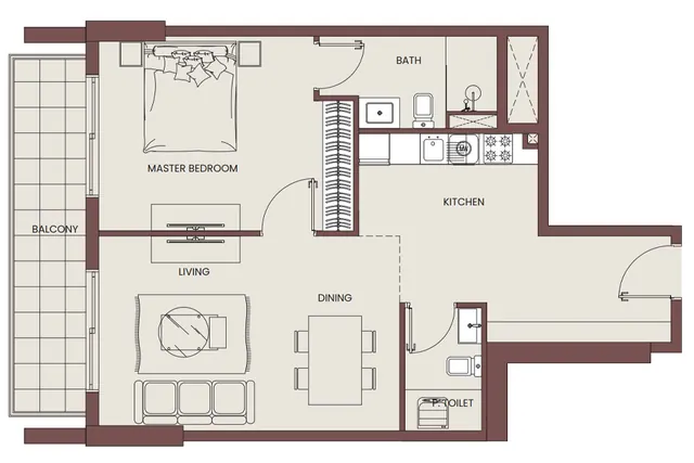 1 bedroom