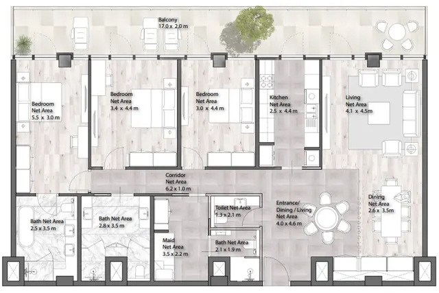3 bedroom