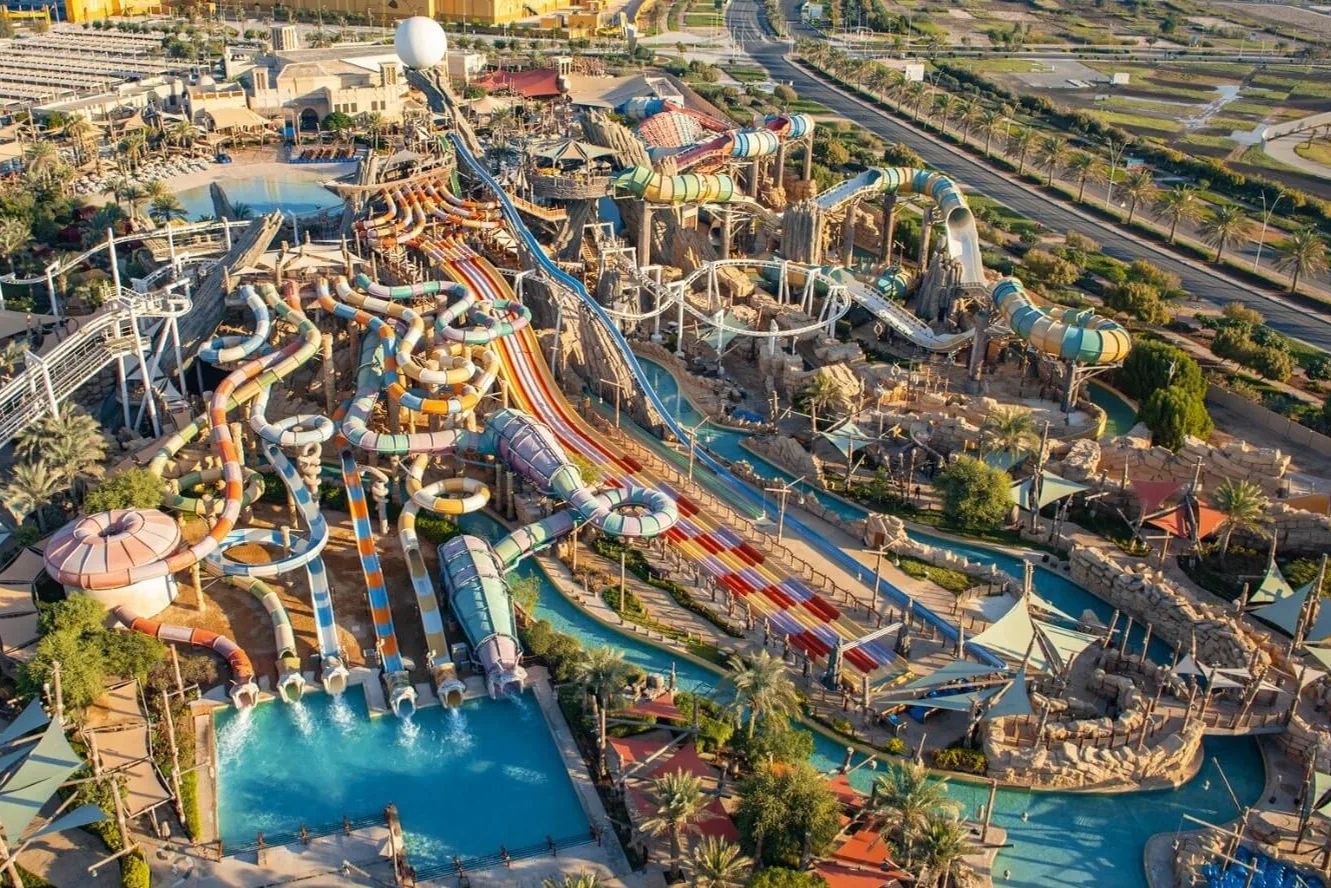 Family park with a lagoon