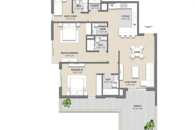 2 bedroom